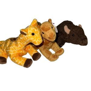 Vintage Ty Beanie Babies plush bundle - NWT - Wild Animal plush Bundle